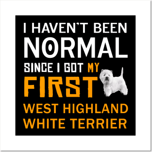 West Highland White Terrier , Westie Posters and Art